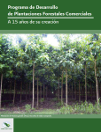 Recuento histórico del Programa de Desarrollo de Plantaciones Forestales Comerciales (PRODEPLAN),