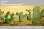 Serie de postales sobre ecositemas forestales.