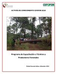 Programa de capacitación a técnicos y productores forestales